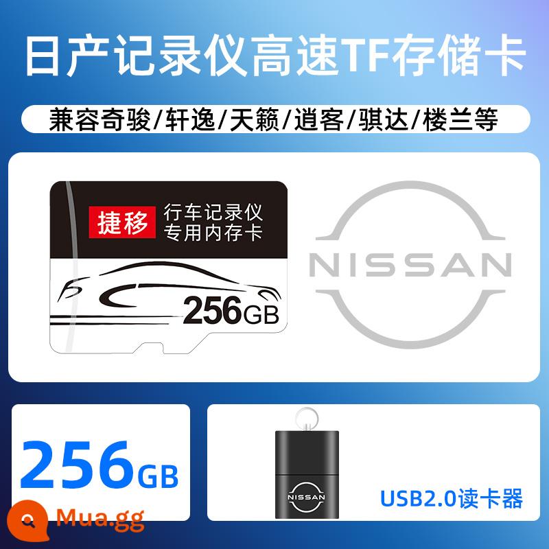 Thẻ nhớ ghi hình lái xe Thẻ nhớ 32g thẻ nhớ chuyên dụng ô tô 2023 Nissan / Sylphy / Teana - 256G [Gửi biển báo đỗ xe] + [Đầu đọc thẻ]