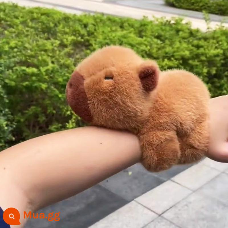 Búp bê Capybara đồ chơi sang trọng gối capybara mặt dây chuyền búp bê vải búp bê Capybara lap - vòng tròn bố