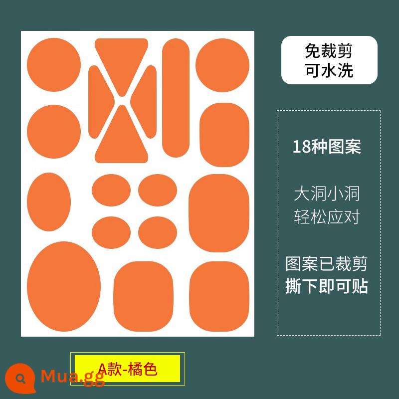 Xuống áo khoác lỗ vá nắng quần áo bảo vệ lỗ tự dính sửa chữa trợ cấp áo mưa hoa sửa chữa liền mạch vải thêu mô hình vá - Loại A-cam