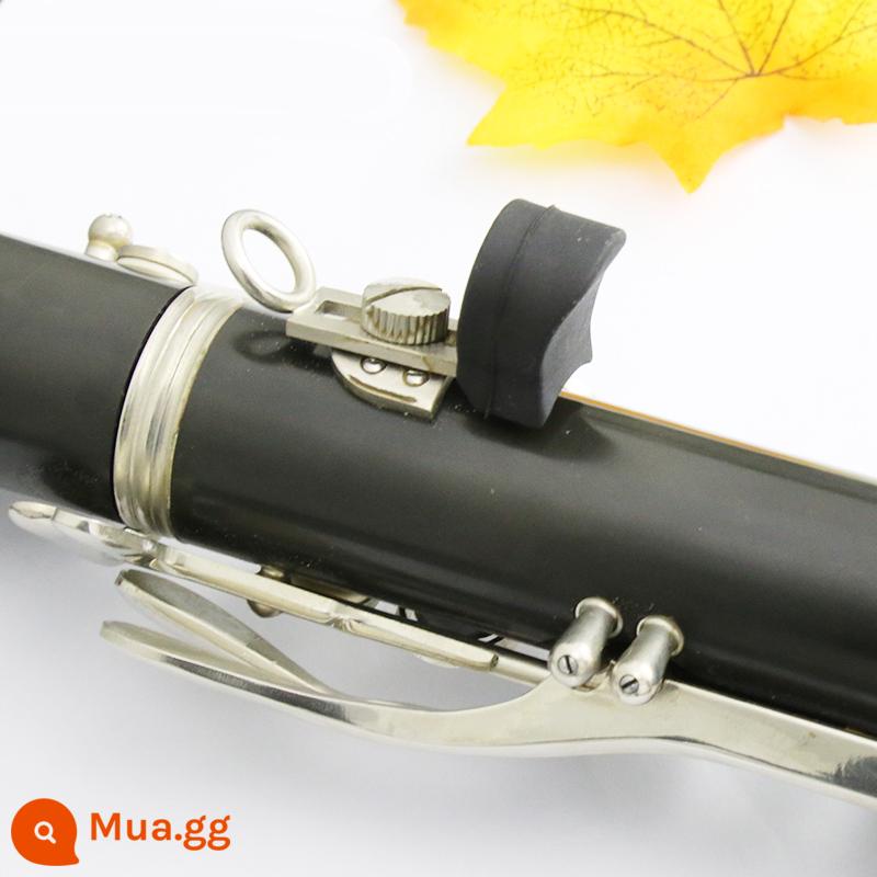 Clarinet Oboe Ngón Tay Ngón Tay Cái Giá Đỡ Kéo Ngón Tay Silicone Ngón Tay Bao Đa Năng Phụ Kiện Nhạc Cụ Đen - Phiên bản dày màu đen (mua hai tặng một)