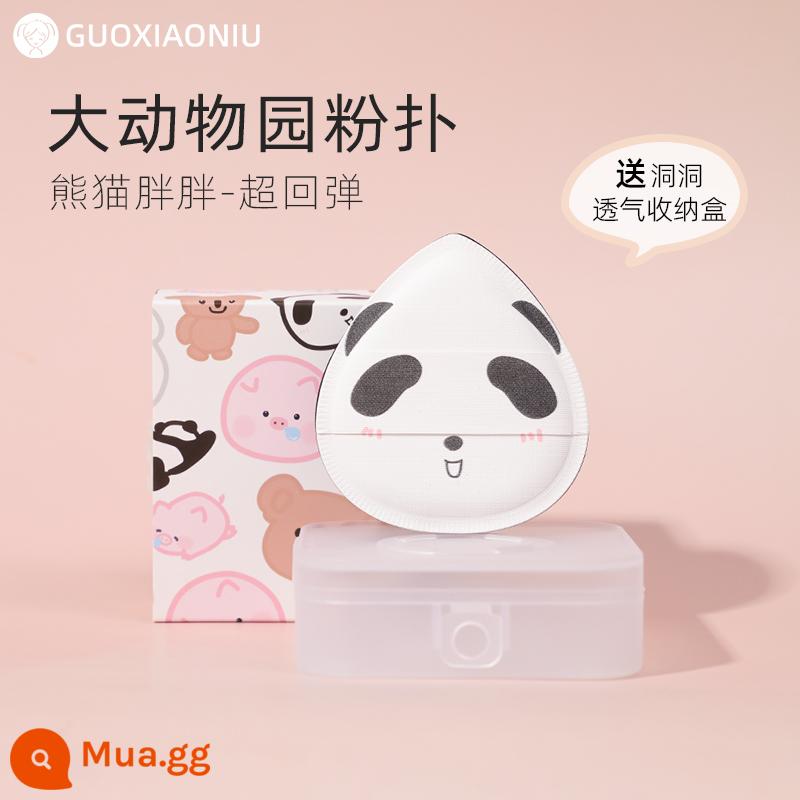 guoxiaoniu Big Zoo Powder Puff Super Soft Air Cushion Marshmallow Sponge Liquid Foundation Đặc biệt để sử dụng ướt và khô - Panda Pangpang-Sự phục hồi khổng lồ