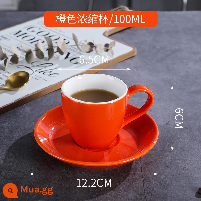 Cúp phản chiếu động lực lượng Cup Gương 300ml Cup cà phê tập trung của Ý Cup Cup Cup Cup Cup Cup Creative Ins - Cốc và đĩa cô đặc màu cam 100ml