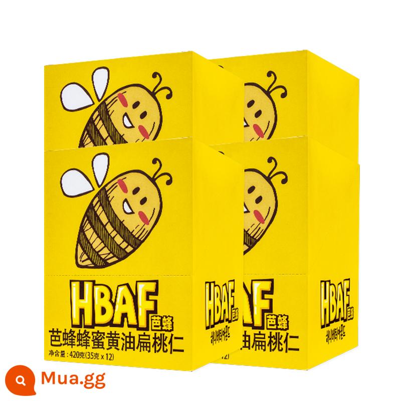 HBAF Barbee Original Tom Farm Hạnh Nhân Kem Mật Ong Hạnh Nhân Mù Tạt Các Loại Hạt Nhập Khẩu Hàn Quốc Hộp 12 Túi - [12 túi*4 hộp] Hạnh nhân vị kem mật ong