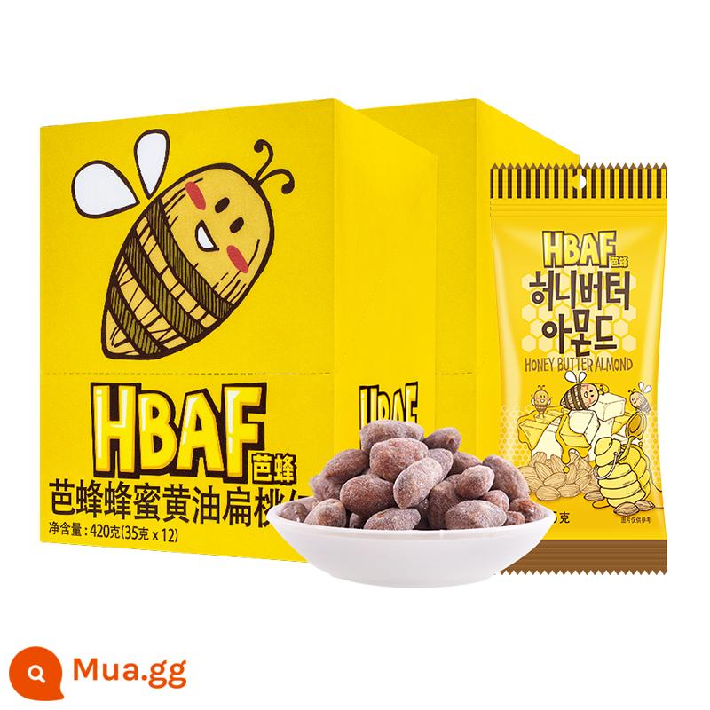 HBAF Barbee Original Tom Farm Hạnh Nhân Kem Mật Ong Hạnh Nhân Mù Tạt Các Loại Hạt Nhập Khẩu Hàn Quốc Hộp 12 Túi - [2 hộp + túi quà] Hạnh nhân vị bơ mật ong 12 túi*2 hộp