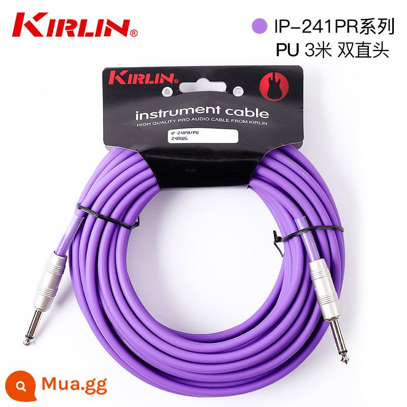 Kirlin Colin Dây Đàn Guitar Đôi Kết Thúc Đàn Guitar Điện Loa Bass Nhạc Cụ Âm Thanh Giảm Tiếng Ồn Cáp 3 6 10 Mét - [Mẫu chuyên nghiệp] IP nâng cấp dây đồng lõi tím 3 mét