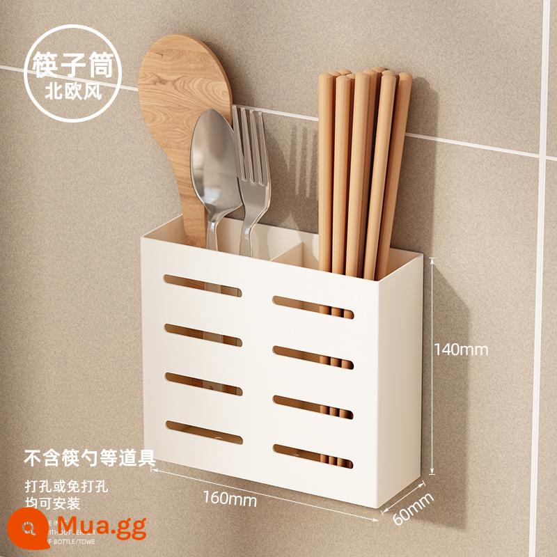 Nhà bếp màu trắng -Punch punch -Free Bếp Knife Rack - Thân đũa bằng thép không gỉ