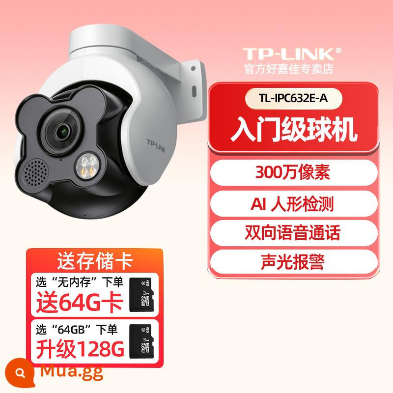 Camera TPLINK toàn cảnh 360 độ ngoài trời độ nét cao không dây đủ màu không thấm nước màn hình từ xa điện thoại di động gia đình nhắc nhở cảnh báo âm thanh và ánh sáng thông minh camera giám sát máy mái vòm trong nhà và ngoài trời - 3 triệu ống kính đơn [mức nhập cảnh]