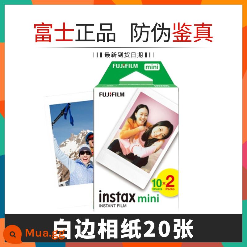 mini11 Giấy ảnh Fuji Polaroid mini7s/7/9/8/90mini series phim viền trắng phổ thông 40/25 - Đóng hộp 20 tờ viền trắng