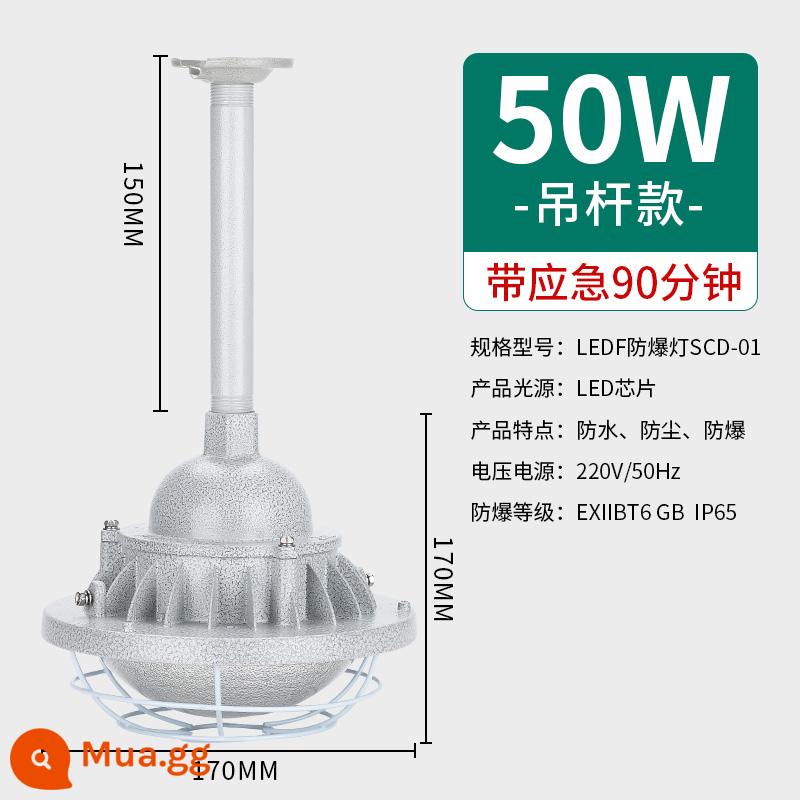 Đèn chống cháy nổ Shen Ce LED50W chống cháy nổ xưởng khẩn cấp nhà kho nhà máy công nghiệp và khai thác đèn trần chiếu sáng - 50W khi khẩn cấp