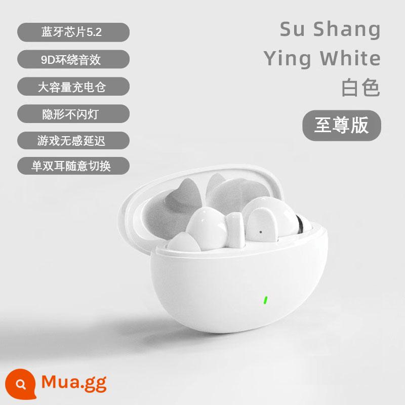 Tai nghe Bluetooth 2023 mới không dây HiFi giảm tiếng ồn chất lượng cao dành cho nam và nữ phù hợp với Apple oppo Huawei vivo - [Trắng tối cao] Chất lượng âm thanh Bluetooth 5.2✦HIFI HD được nâng cấp✦Giảm tiếng ồn thông minh