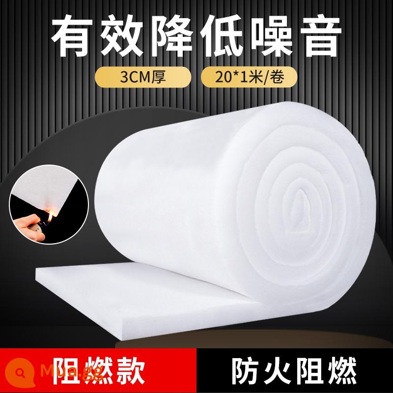 Âm thanh cách nhiệt cotton tường chữa cháy Hệ thống treo trần bảo vệ môi trường polyester sợi polyester bảng cách điện âm thanh ktv âm thanh cotton cotton siêu mạnh - Model chống cháy thân thiện với môi trường dày 3cm (1X20 mét/cuộn)