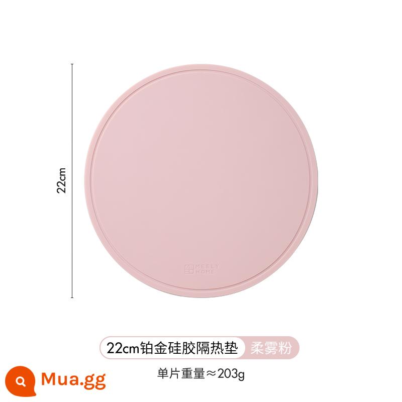 Thảm cách nhiệt bằng silicone meelyhome Thảm lót bàn ăn chống bỏng Thảm lót bát đĩa Thảm lót bát đĩa Thảm lót bàn ăn chịu nhiệt độ cao - 22cm [Bột phun sương mềm] Giá đỡ nồi cách nhiệt bằng silicon bạch kim