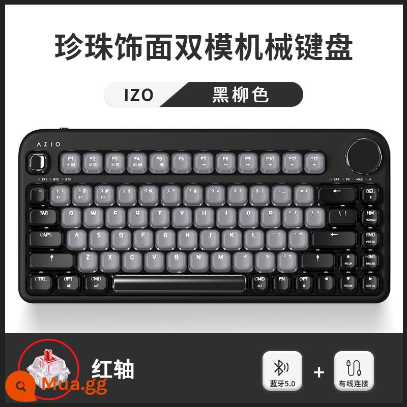 AZIO Nhiều Màu Sắc Không Dây Bluetooth Bàn Phím Cơ iPad Nam Nữ Cặp Đôi Xanh Trục Đỏ Trục Máy Tính Xách Tay Máy Tính Bảng - Liễu đen IK404