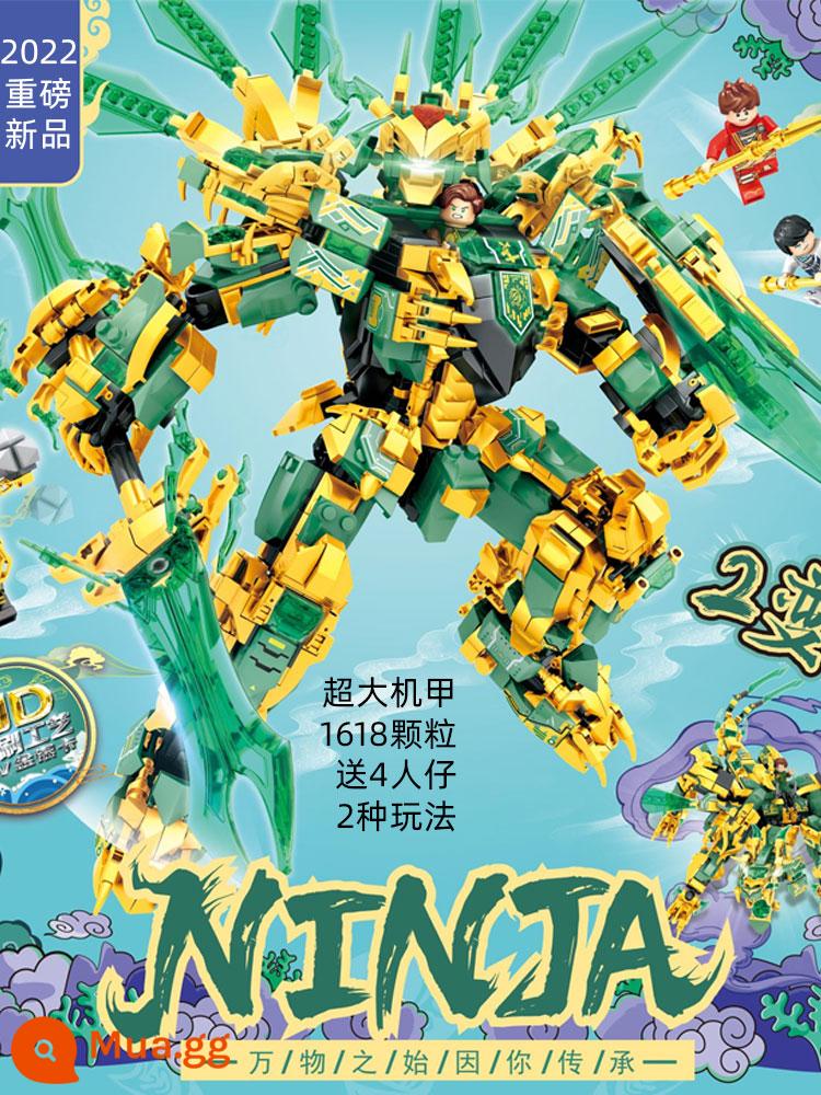 LEGO Phantom Ninja Series 2022 Sản Phẩm Mới Đồ Chơi Lắp Ráp Lloyd Zan Titan Mech Khối Xây Dựng Đồ Chơi Bé Trai - [Phiên bản hộp quà] Annihilation Mecha/1618 viên + 4 người