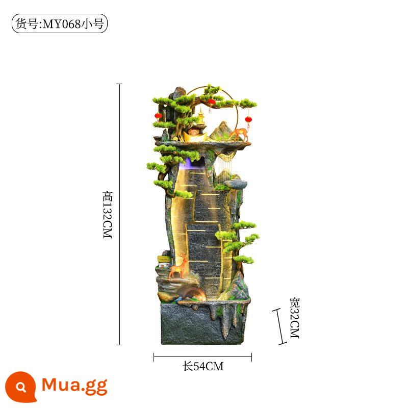 Non bộ đài phun nước bể cá trang trí phòng khách trong nhà văn phòng sàn tuần hoàn nước phong cảnh quà tặng khai trương may mắn - Y068 nhỏ dài 54 rộng 32 cao 132CM