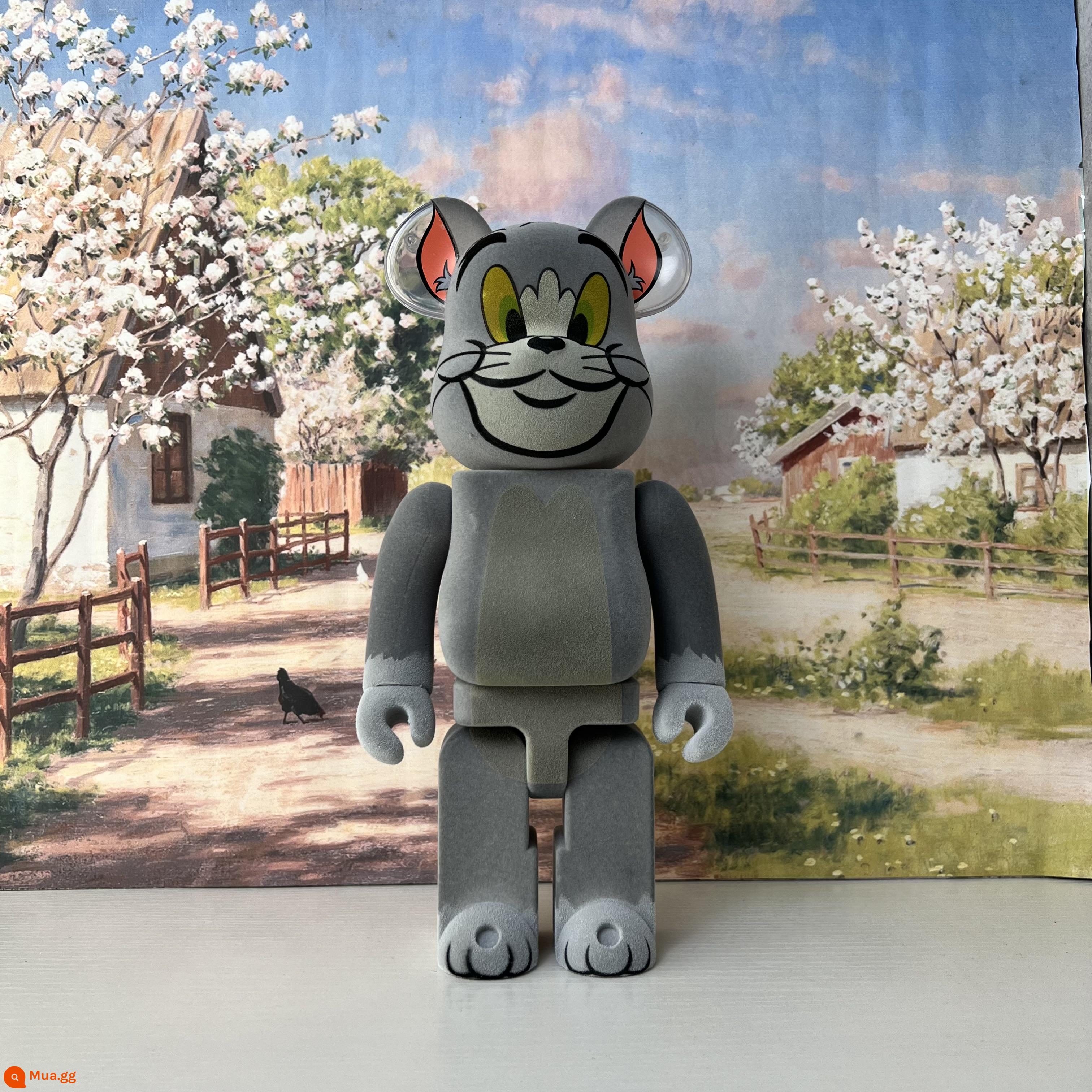 Bearbrick400% bạo lực gấu bầu trời đầy sao Qianqiu khối xây dựng gấu trang trí phòng khách Triều chơi mù hộp mô hình búp bê - Mèo đổ xô (model cao cấp - khớp bấm)