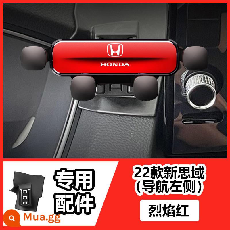 Honda CRV Haoying Accord Civic Odyssey Alison URV Honda Binzhi Giá đỡ điện thoại di động trên ô tô đặc biệt - 22 New Civic Navigation khung bên trái [Flame Red] thế hệ thứ 11