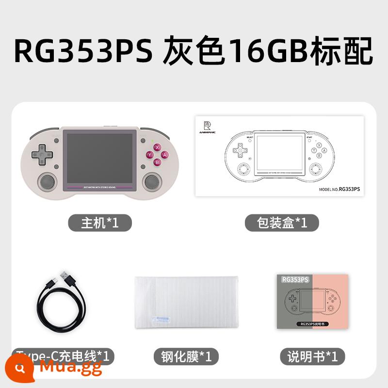 ANBERNIC RG353PS Phiên bản di động ngang Mã nguồn mở Máy chơi game cầm tay Arcade phong cách hoài cổ cổ điển có TV 2023 Quà tặng ngày lễ tình nhân mới của Trung Quốc cho bạn trai - RG353PS màu xám retro 16G tiêu chuẩn