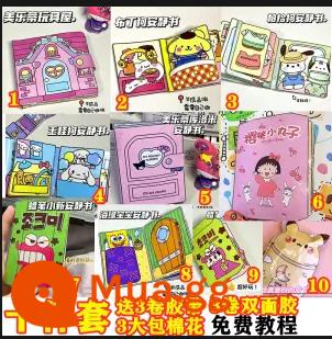 Tự Chế Sách Đồ Chơi Sanrio Kulomi Giai Điệu Tự Làm Đồ Chơi Thủ Công Bút Chì Màu Nhỏ Mới Doudou Bến Yên Tĩnh Sách - [Tổng cộng 10 bộ] 10 phong cách mới như thể hiện trong kỳ nghỉ hè