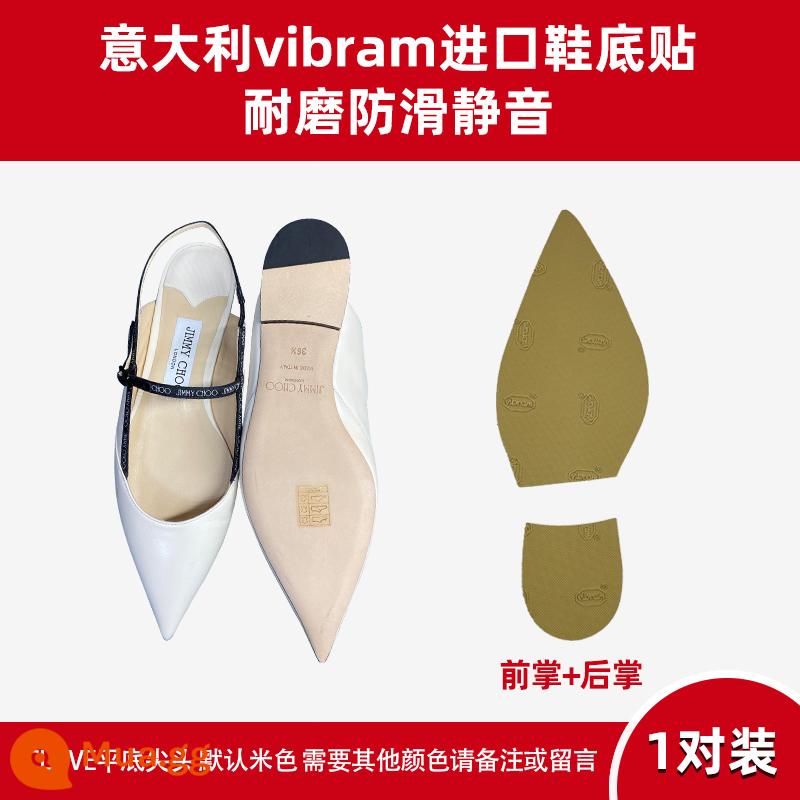 Miếng dán đế Vibram chống mài mòn miếng dán gót giày chống trơn trượt miếng dán đế da chống va chạm miếng dán đế chống mài mòn đế cao - jclove bàn chân trước phẳng + lòng bàn tay sau 1 đôi