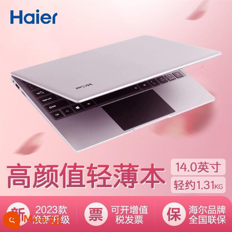 Máy tính xách tay Haier (haier) siêu mỏng thiết kế dành cho sinh viên Máy tính xách tay xách tay sách trò chơi biên giới hẹp dành cho nam và nữ văn phòng kinh doanh chuyên dụng netbook chính hãng - S14PRO Xám [WIFI băng tần kép]