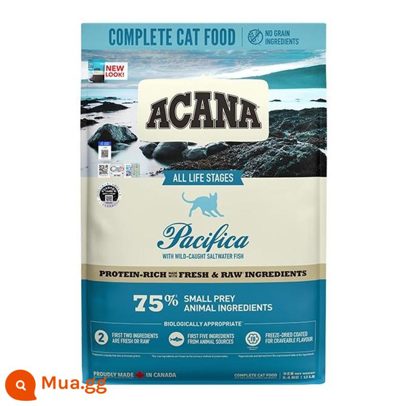 Thức ăn cho mèo ACANA 5,4kg nhập khẩu từ Canada, gà trang trại không ngũ cốc, đa năng cho người già và trẻ nhỏ - Phiên bản Mỹ không nhãn⭐Hương cá Ocean Feast 5.4kg