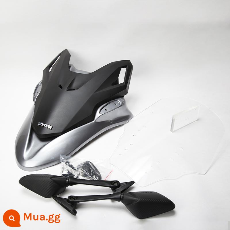 Thích hợp cho kính chắn gió sửa đổi Honda PCX160, kính chắn gió phía trước Fosha, bộ kính chắn gió phía trước để nâng cao mặt trước - [Honda PCX160] Bộ kính chắn gió cơ khí mới - trong suốt