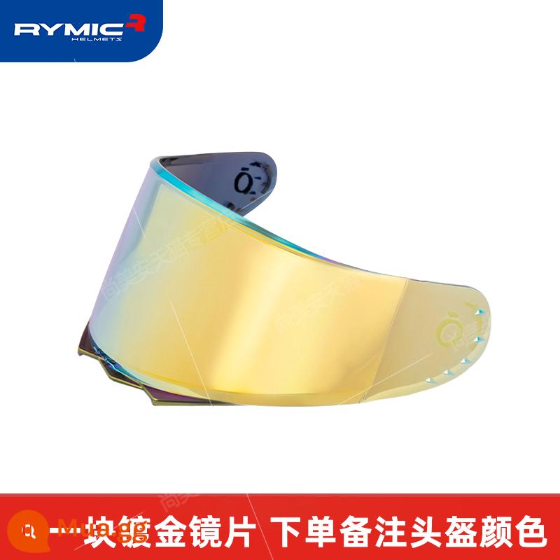 Mũ bảo hiểm mô tô RYMIC nam nữ gương kép, khe cắm Bluetooth phủ toàn bộ, cánh gió sau rộng bốn mùa, chứng nhận 3C - Thêm gương mạ vàng (vui lòng để lại tin nhắn về màu sắc của mũ bảo hiểm khi đặt hàng hoặc thông báo cho bộ phận chăm sóc khách hàng)