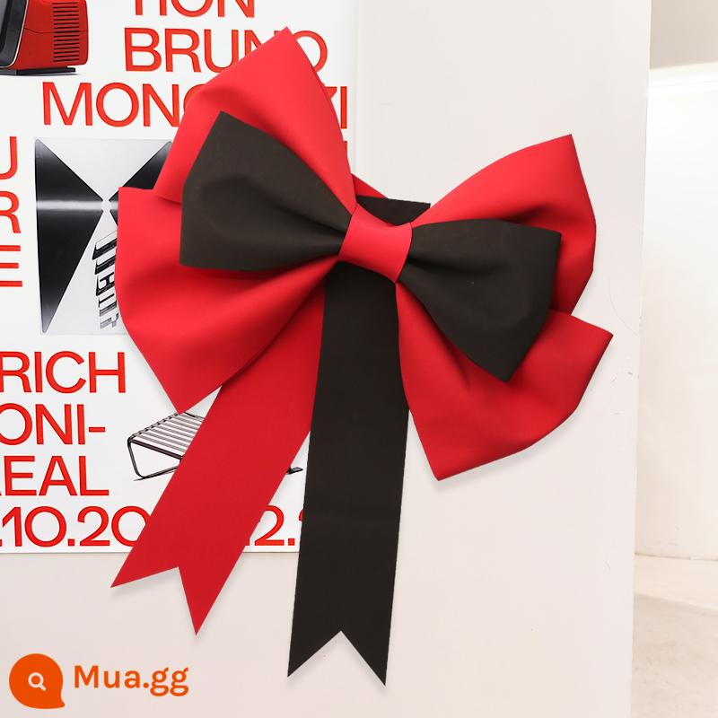 Ins Net Red Super Big Bow Wedding Phòng cưới Trang trí đám cưới Đám cưới Cuốn sách nhỏ Red Book Eva Túi vật liệu - [Phối màu đỏ và đen] -Kích thước nhỏ 30 cm