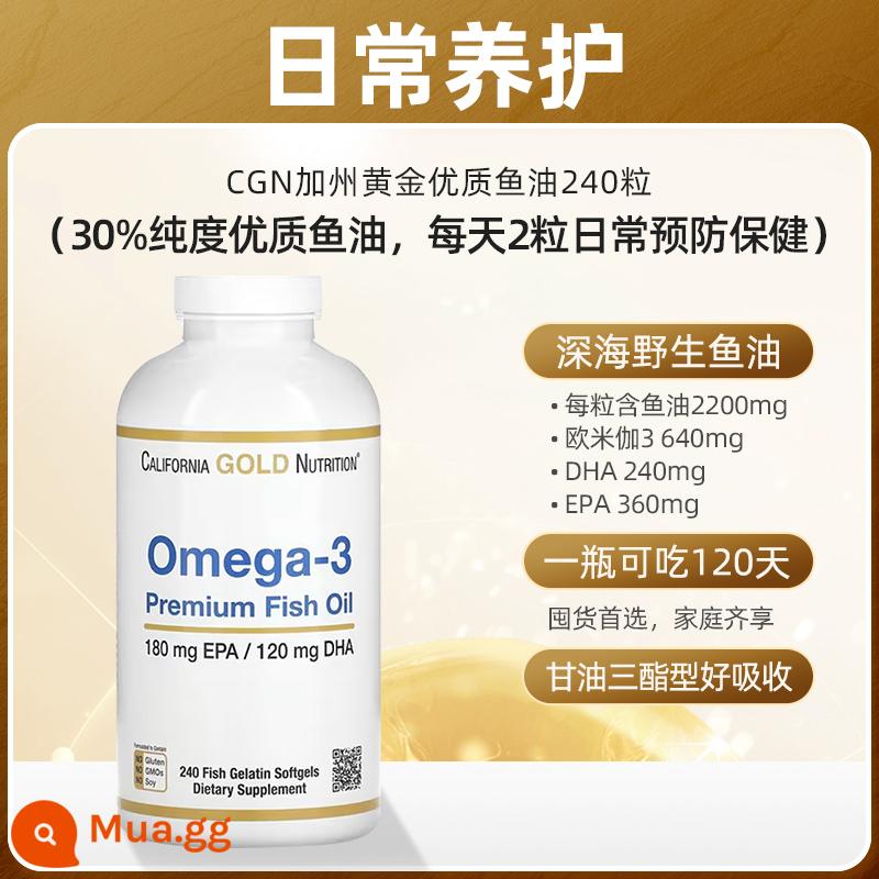 [Liên kết] CGN Brain Gold Omega Dầu cá cấp y tế 800 Viên nang DHA dành cho người lớn Omega3 có độ tinh khiết cao - Gói chia sẻ chăm sóc sức khỏe hàng ngày cho gia đình: 240 viên/lọ