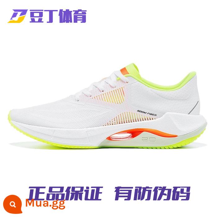 Li Ning Siêu Nhẹ 20 Chạy Bộ 2023 Nam Mới Đệm Thoáng Khí Độ Đàn Hồi Cao Thể Thao Và Giày ARBT001 - Trắng, xanh lá cây và đỏ [Phong cách đa năng] [Quầy hàng chính hãng không cần mã hóa]