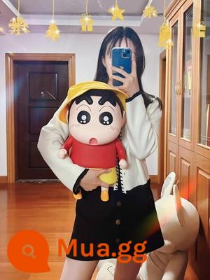 1:1 Crayon Shin-Chan Mô Hình Mô Hình Đồ Chơi Mô Hình Búp Bê Hợp Thời Trang Chơi Bộ Quà Tặng Đầu Giường Trang Trí Quà Tặng Sinh Nhật - Xiaoxin Red-42cm (có mũ)