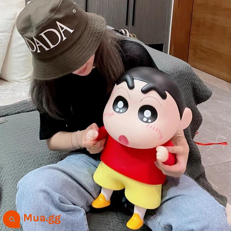 1:1 Crayon Shin-Chan Mô Hình Mô Hình Đồ Chơi Mô Hình Búp Bê Hợp Thời Trang Chơi Bộ Quà Tặng Đầu Giường Trang Trí Quà Tặng Sinh Nhật - Xiaoxin Đỏ-42cm