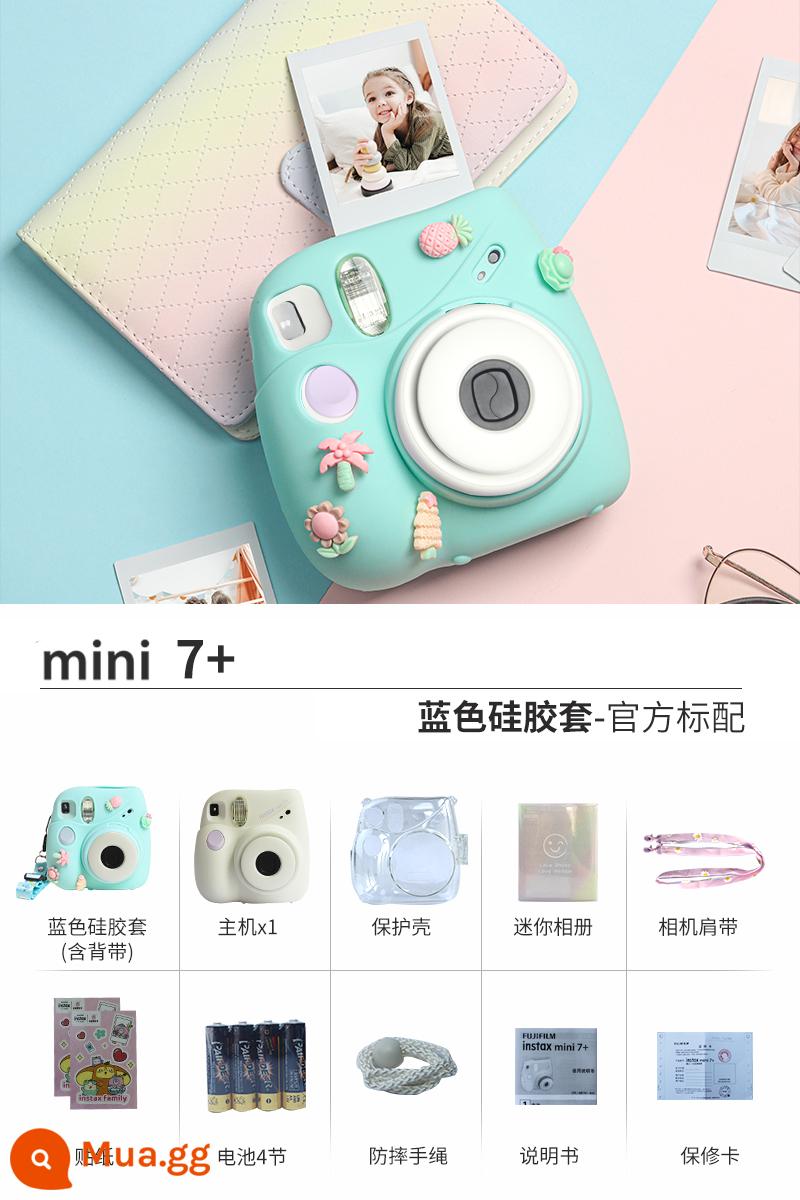 Máy ảnh lấy liền Fujifilm mini12 Máy chụp ảnh lấy liền mini7+ mini 11 - Vỏ silicon mini7+ màu trắng (cây xanh)