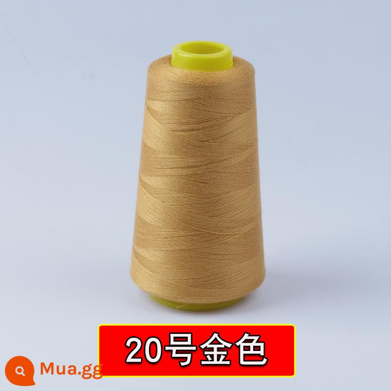 402 quần áo đường chỉ may may tay hộ gia đình 2 sợi mịn máy may chùa đường chỉ may quần áo phẳng tốc độ cao xe sợi polyester chủ đề - Chùa Tuyến số 20 Vàng 1