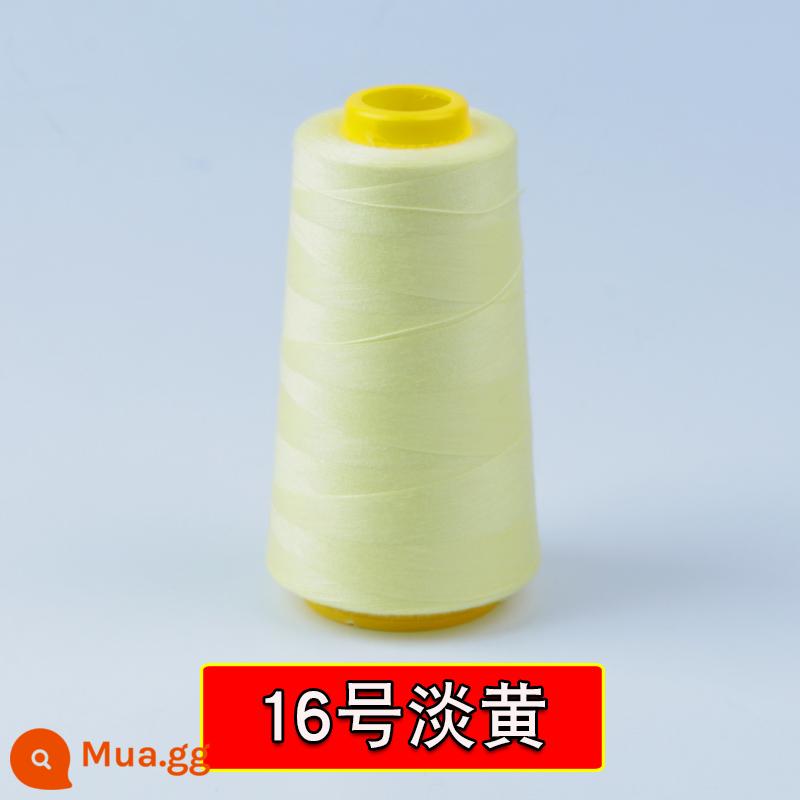 402 quần áo đường chỉ may may tay hộ gia đình 2 sợi mịn máy may chùa đường chỉ may quần áo phẳng tốc độ cao xe sợi polyester chủ đề - Số 16, Đường Chùa, màu vàng nhạt 1