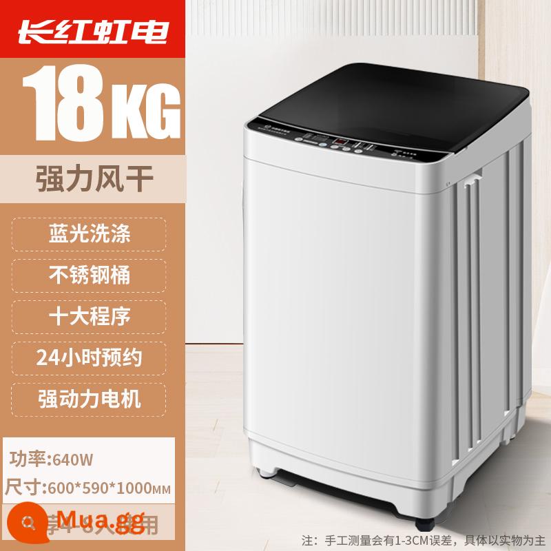 Máy giặt điện Changhonghong gia đình hoàn toàn tự động 10kg công suất lớn máy tạo xung nhỏ sấy, giặt và tước vỏ tích hợp cho thuê - Sấy không khí mạnh mẽ 18kg + giặt ánh sáng xanh + 10 chương trình