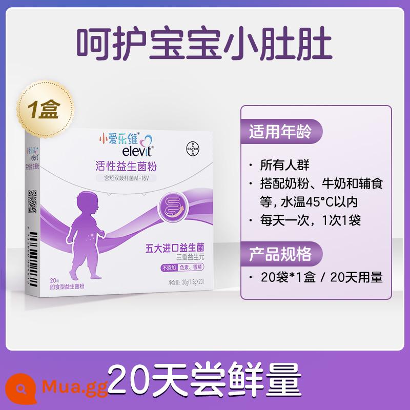 [Hàng chính hãng] Bột men vi sinh Elevit nhỏ cho trẻ sơ sinh và trẻ nhỏ chăm sóc đường tiêu hóa cho bé bifidobacteria prebiotics - [1 hộp 20 gói dùng thử] Chăm sóc bé yêu của bạn