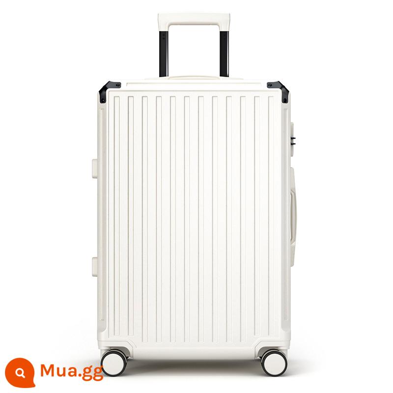 Kéo lại vali xe đẩy nữ vali vali nam mới 20 inch nhỏ đựng đồ nội trú mật khẩu bao da nhẹ 24 - Dây kéo màu trắng yến mạch chống trầy xước