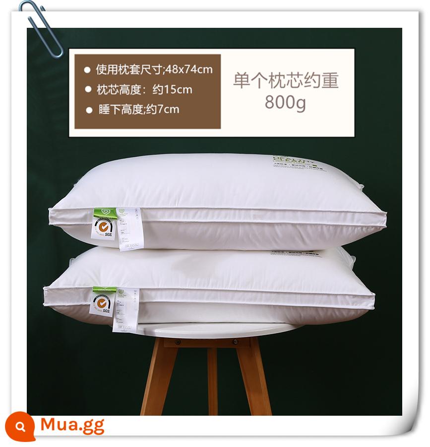 Một cặp Ximeng sợi cotton lông nhung có thể giặt gối lõi gối đốt sống cổ mùa hè để giúp giấc ngủ khách sạn nhà nam - Gối Thấp Kháng Khuẩn Loại A Tình Yêu [Bộ đôi, 99% người dân lựa chọn]