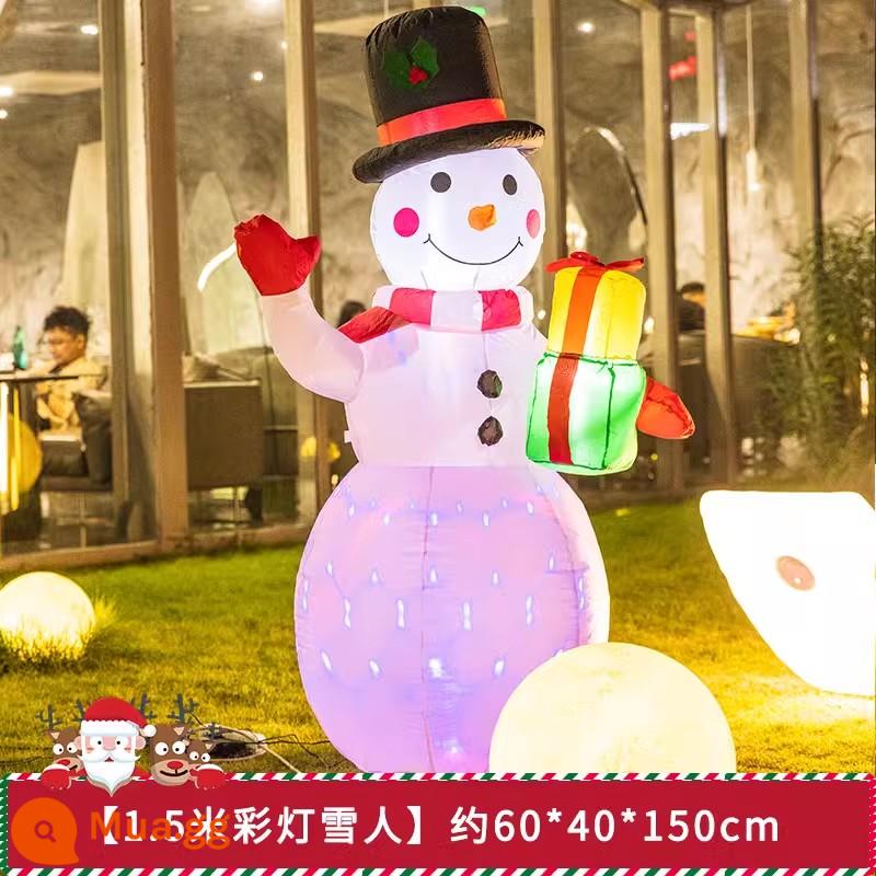 Trung Tâm Mua Sắm Sự Kiện Giáng Sinh Cảnh Trang Trí Lớn Điện Bơm Hơi Ông Già Noel Bóng Bơm Hơi - Người tuyết đèn lồng [1,5M]