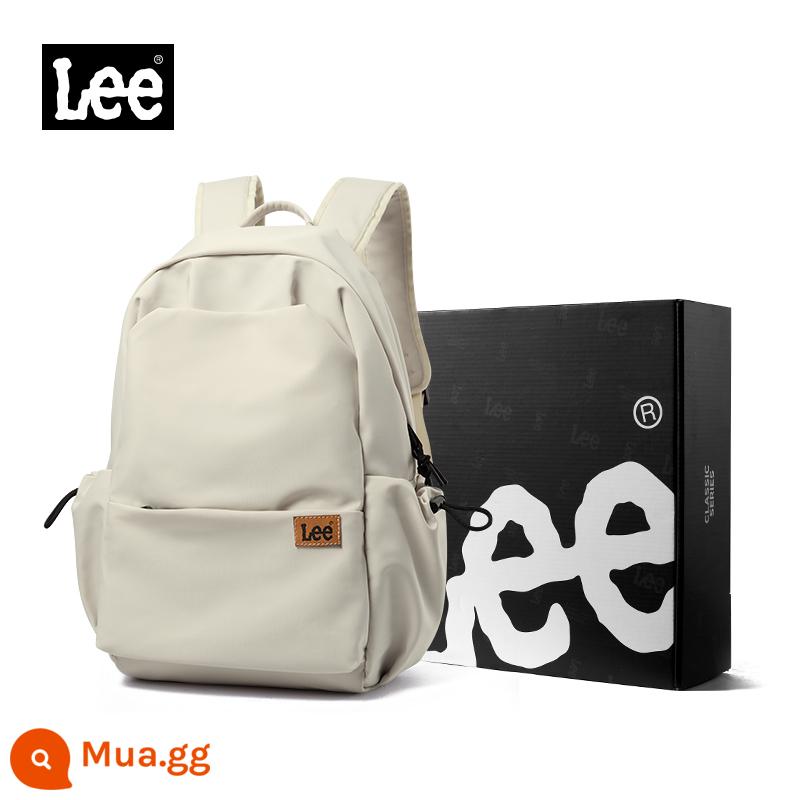 Lee Schoolbag Nữ Sinh Trung Học 2023 Mới Ba Lô Nam Trung Học Cơ Sở Ba Lô Hợp Thời Trang Sinh Viên Đại Học Túi Máy Tính Dung Tích Lớn - Kaki+[Hộp Quà Thương Hiệu]