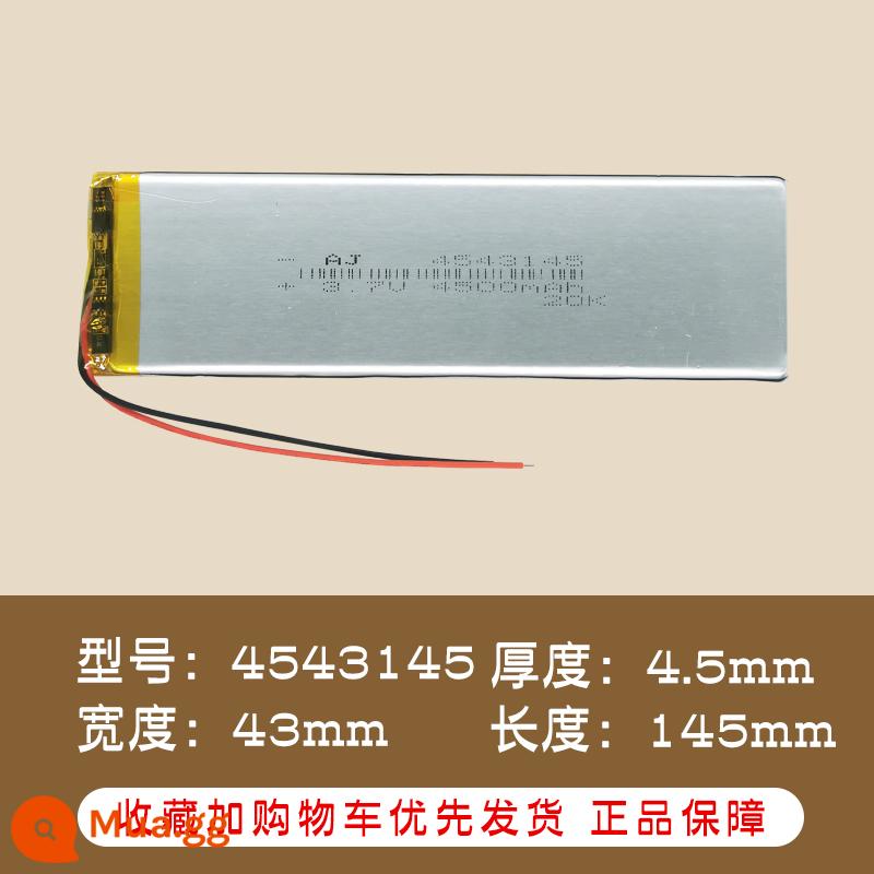 Pin lithium polymer 3.7V thiết bị ghi âm thông minh có thể đeo được bút phiên dịch kỹ thuật số pin thiết bị y tế - Đỏ vàng 4543145-4500 mA