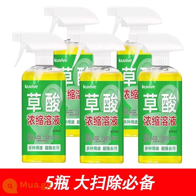 Axit oxalic đậm đặc dung dịch tẩy rửa gạch nhà vệ sinh nhà vệ sinh phòng thay đồ khử nhiễm mạnh mẽ và đánh bóng ố vàng dung dịch gốc - gói bốn