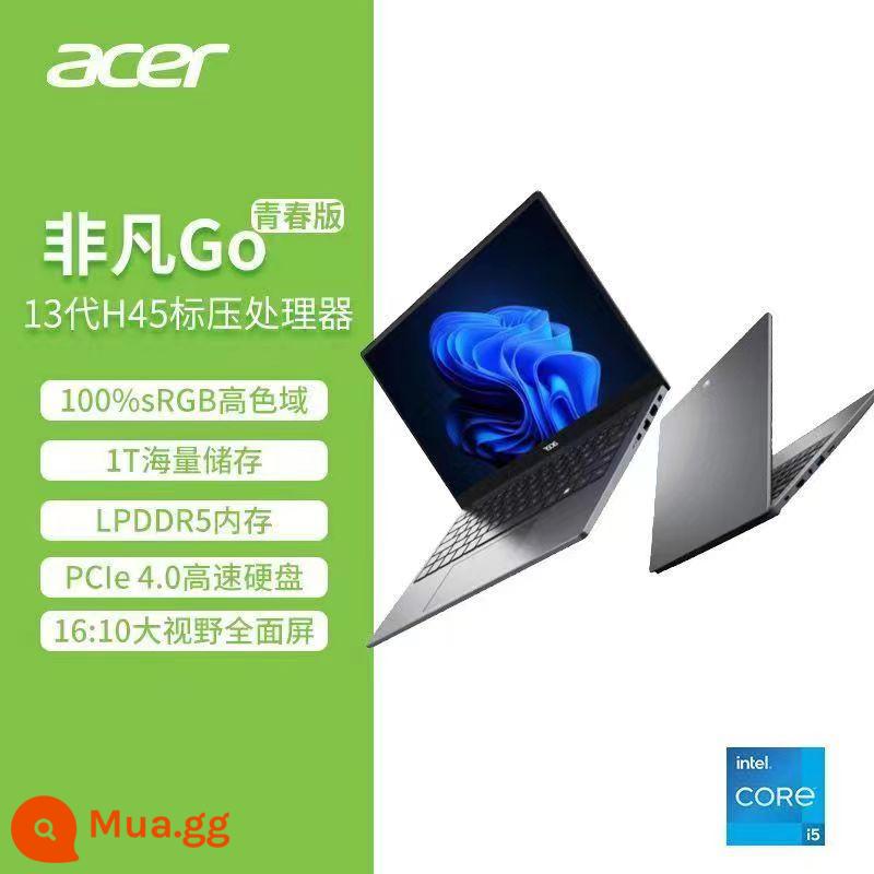 Acer/Acer Bộ xử lý trẻ trung huyền thoại Ryzen R5 7000 Máy tính xách tay di động mỏng văn phòng 15,6 inch dành cho nữ và sinh viên đại học - Youth Edition Muyun Grey i5-13500H 14 inch gam màu cao 100% sRGB