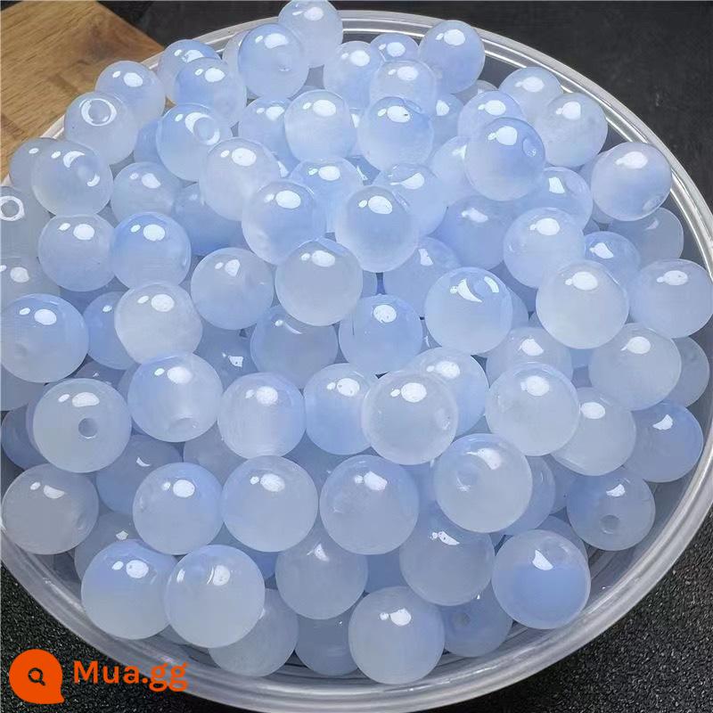 500 Miếng 8 Mm Bồ Đề Hạt Vòng Tay Giả Ngọc Hạt Vòng Hạt DIY Đính Hạt Phụ Kiện Vòng Cổ Cửa Màn Rời Hạt - Màu gradient xanh sapphire 101 miếng [sợi thun miễn phí]