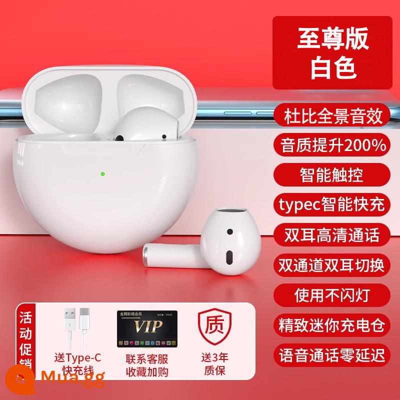 Tai nghe Bluetooth không dây 2024 tai nghe đạp xe thể thao bán trong tai mới chất lượng giảm tiếng ồn phù hợp cho Apple Huawei Xiaomi - [Phiên bản Extreme] Âm thanh toàn cảnh Dolby màu trắng + chất lượng âm thanh 5,3 lõi được cải thiện thêm 200 & + độ trễ bằng 0 trong giọng nói cuộc gọi + cuộc gọi độ phân giải cao hai tai