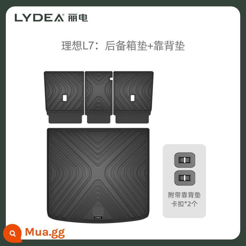 Lidian Lý Tưởng L7/L8/L9 Thân Thảm Khóa 3 Hàng Đệm Lưng Bảo Vệ Đặc Biệt Thân Cây Thảm Phụ Kiện - Thảm lót cốp L7 lý tưởng + thảm tựa lưng (cố định khóa được cấp bằng sáng chế)