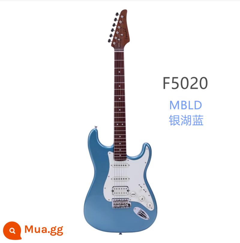 Đàn guitar điện Farida F5020 F5050 dành cho người mới bắt đầu, người lớn và trẻ em - F5020-MBLD Silver Lake Blue + Trọn Bộ Phụ Kiện + Khóa Học