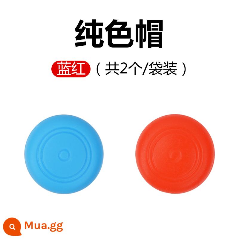 Nắp bảo vệ nút điều khiển Nintendo Switch NS Lite Nắp bảo vệ bằng silicone cho bộ điều khiển trò chơi Joycon - Mũ đồng màu - xanh và đỏ